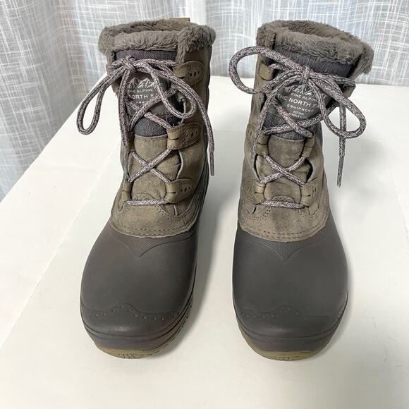 The North Face Womens Shellista Shorty Winter Boot 7.5 Brown Waterproof Faux Fur - Picture 5 of 15